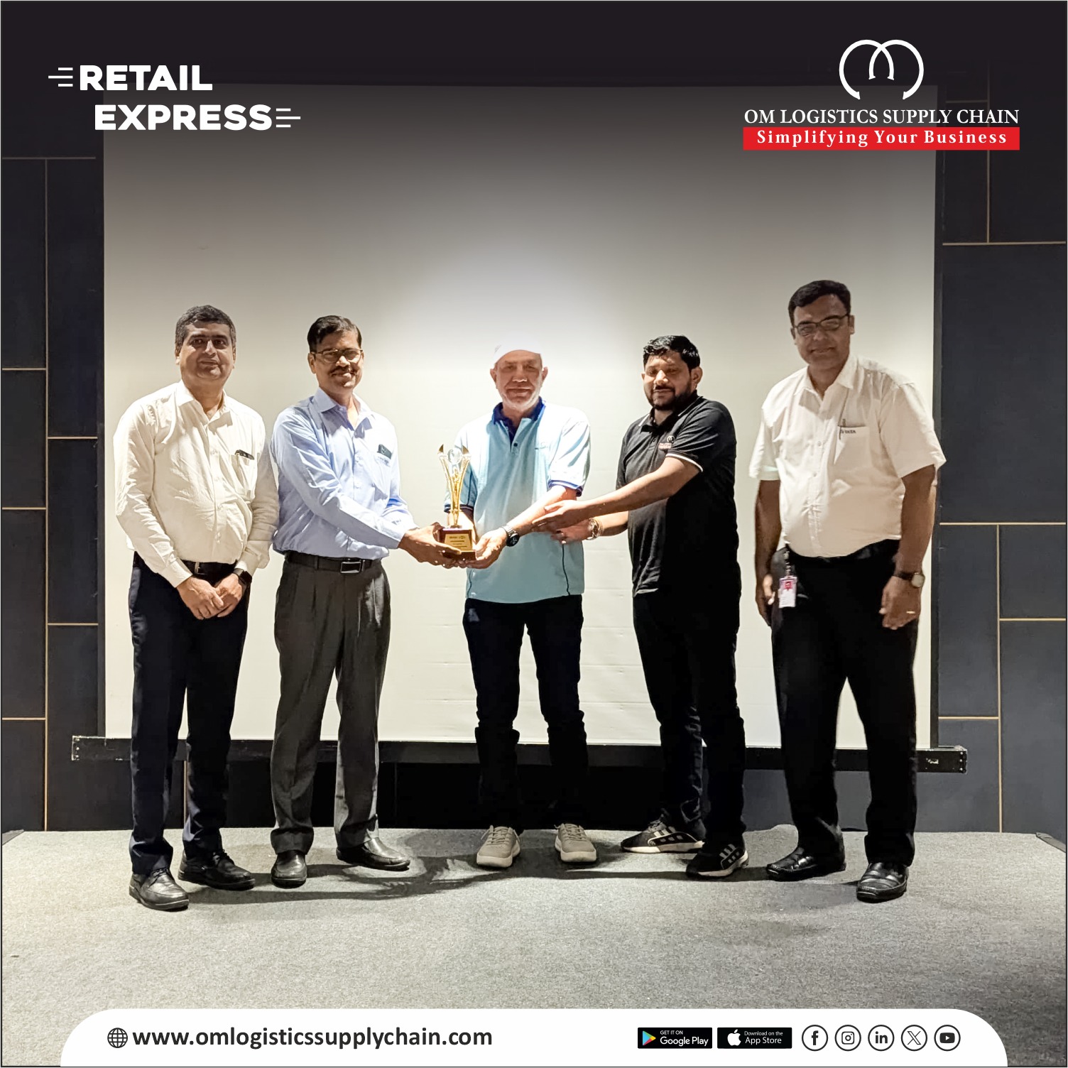 VOR Steady Star award at the Logistics Business Partner Meet-2025 hosted by Tata Motors Commercial Vehicles